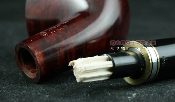 意大利沙芬石楠木烟斗|6件套金银圈光面645-7