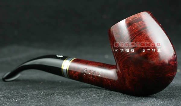 意大利沙芬石楠木烟斗|6件套金银圈光面670-2