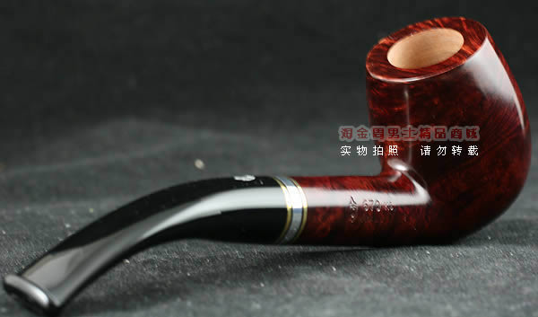 意大利沙芬石楠木烟斗|6件套金银圈光面670-3