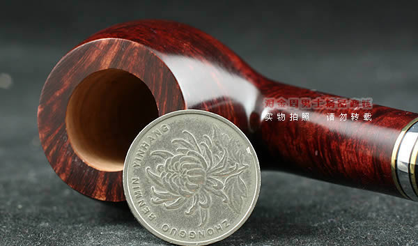 意大利沙芬石楠木烟斗|6件套金银圈光面670-5