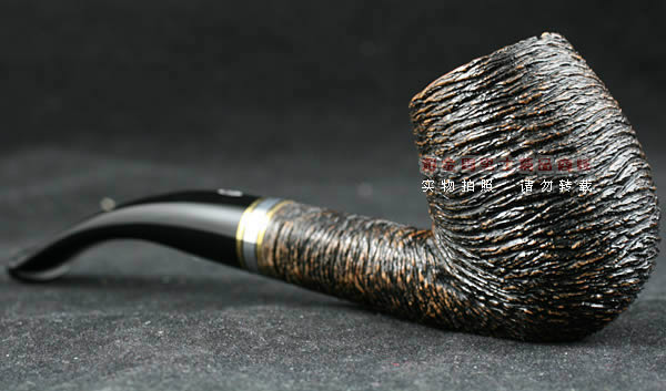 意大利沙芬石楠木烟斗|6件套金银圈粗面670-2