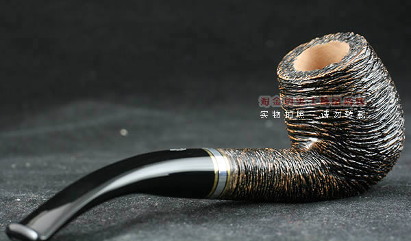 意大利沙芬石楠木烟斗|6件套金银圈粗面670-3