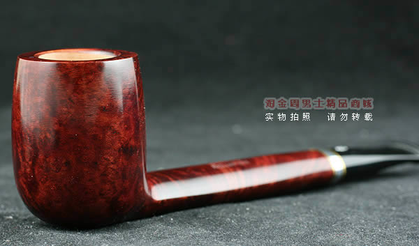 意大利沙芬石楠木烟斗|6件套装金银圈光面804-1