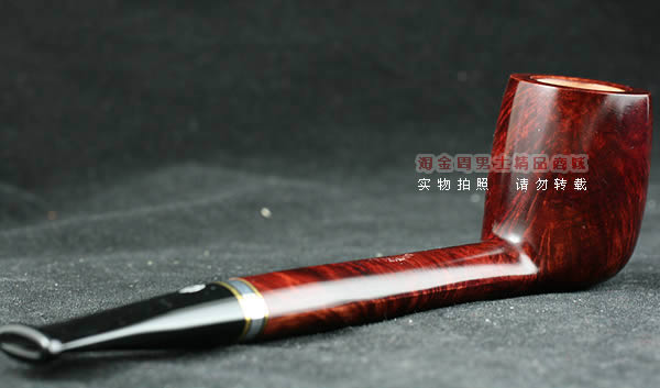 意大利沙芬石楠木烟斗|6件套装金银圈光面804-3