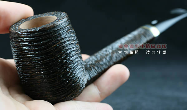 意大利沙芬石楠木烟斗|6件套装金银圈粗面804-8