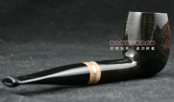 法国CHACOM石楠木烟斗|6件套装银线黑色斗186-3