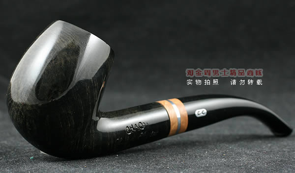 法国CHACOM石楠木烟斗|6件套装银线黑色斗43-1