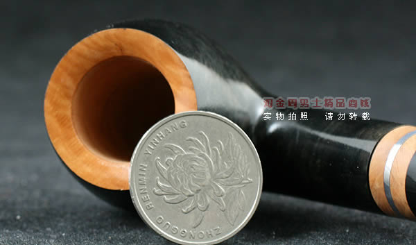 法国CHACOM石楠木烟斗|6件套装银线黑色斗43-5