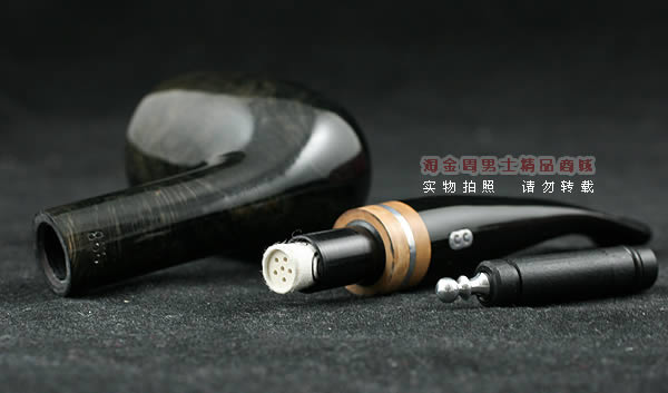 法国CHACOM石楠木烟斗|6件套装银线黑色斗866-7