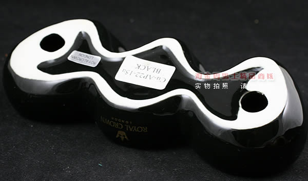 英国皇冠ROYAL CROWN骨瓷3斗烟斗架|黑色-2
