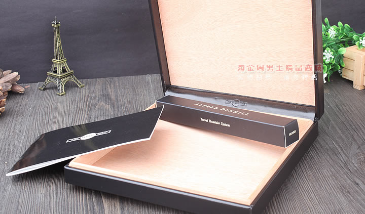 淘金周 英国登喜路Dunhill便携牛皮雪茄保湿盒 10支装HS3010A-3