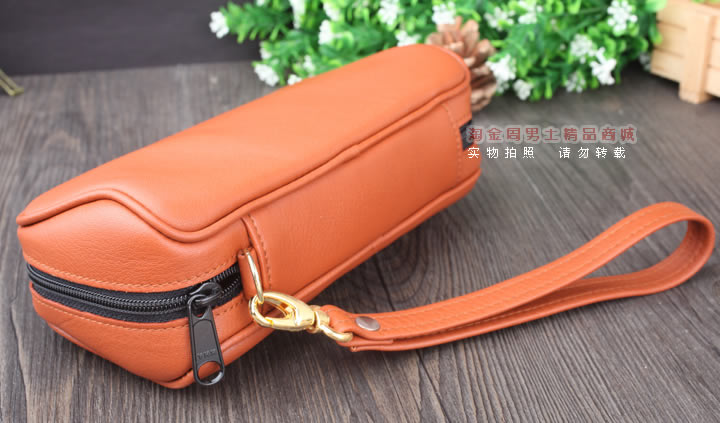 【淘金周】英国登喜路 DUNHILL真皮烟斗包两斗包 PA2022-11