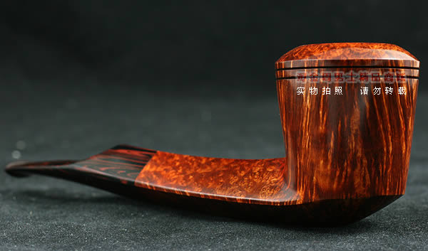 丹麦大师KAI NIELSEN石楠木烟斗|火焰纹D级Kai06-2