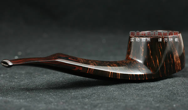 丹麦大师KAI NIELSEN石楠木烟斗|火焰纹D级Kai07-3