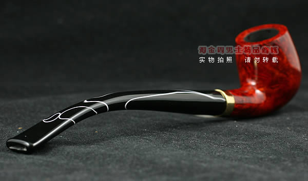 德国丹尼克石楠木烟斗|6件套彩嘴长斗501-2