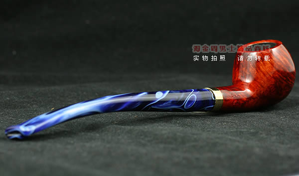 德国丹尼克石楠木烟斗|6件套彩嘴长斗502-2