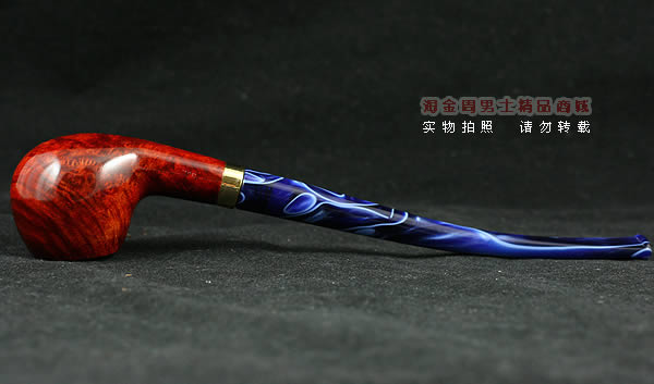德国丹尼克石楠木烟斗|6件套彩嘴长斗502-3