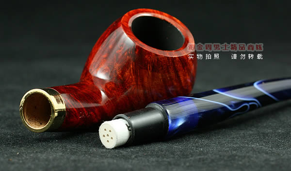 德国丹尼克石楠木烟斗|6件套彩嘴长斗502-5