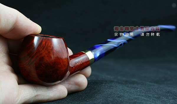 德国丹尼克石楠木烟斗|6件套彩嘴长斗502-8