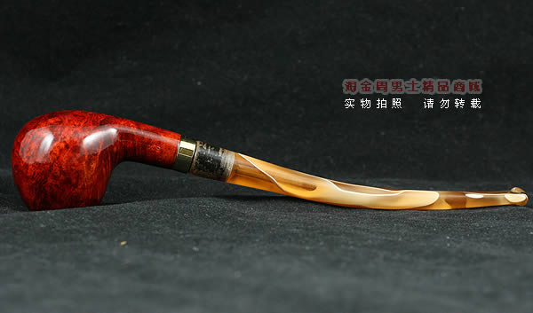 德国丹尼克石楠木烟斗|6件套彩嘴长斗504-3