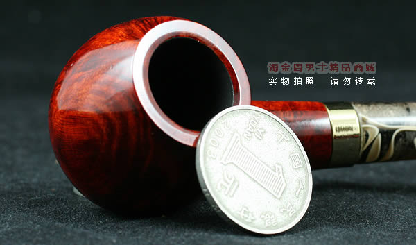 德国丹尼克石楠木烟斗|6件套彩嘴长斗504-4