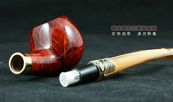 德国丹尼克石楠木烟斗|6件套彩嘴长斗504-5