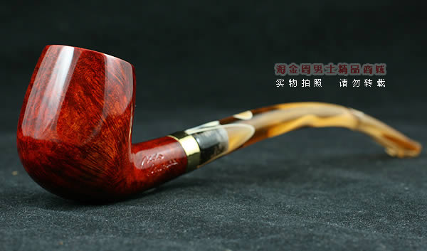 德国丹尼克石楠木烟斗|6件套彩嘴长斗505-1