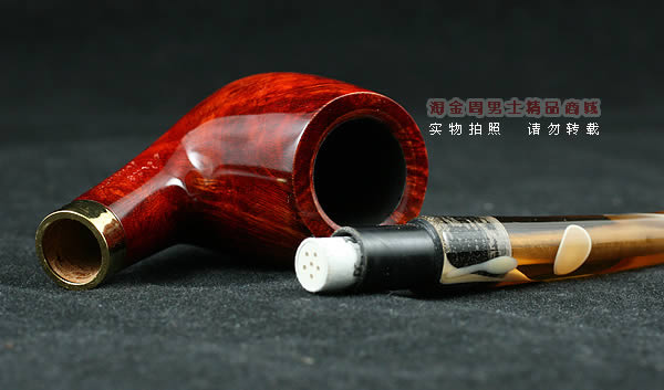德国丹尼克石楠木烟斗|6件套彩嘴长斗505-5