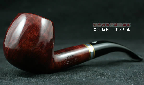 意大利沙芬石楠木烟斗|6件套金银圈光面636-1