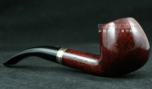 意大利沙芬石楠木烟斗|6件套金银圈光面636-2