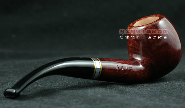 意大利沙芬石楠木烟斗|6件套金银圈光面636-3