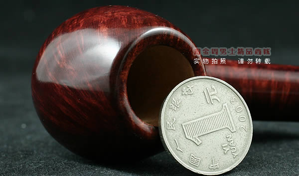 意大利沙芬石楠木烟斗|6件套金银圈光面636-5