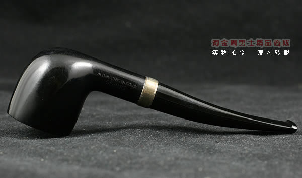 英国Dunhill登喜路石楠木烟斗|银圈黑色礼服DRESS 2406-4