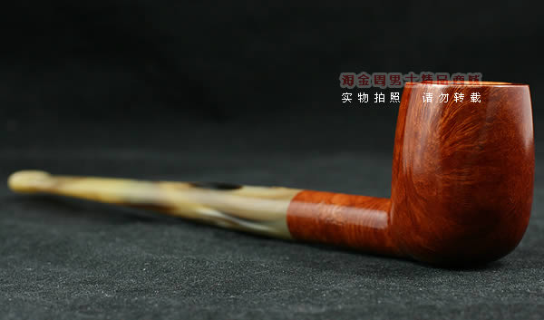 意大利沙芬石楠木烟斗|6件套金哥收藏光面浅色斗104-2