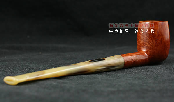 意大利沙芬石楠木烟斗|6件套金哥收藏光面浅色斗104-3