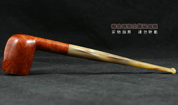 意大利沙芬石楠木烟斗|6件套金哥收藏光面浅色斗104-4