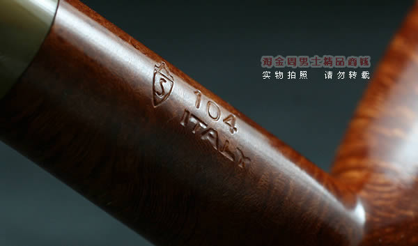 意大利沙芬石楠木烟斗|6件套金哥收藏光面浅色斗104-8