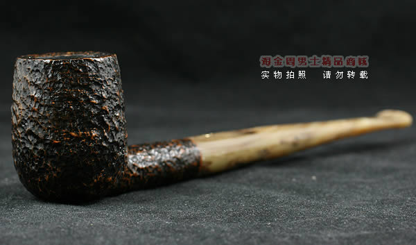 意大利沙芬石楠木烟斗|6件套金哥收藏粗面斗104-1