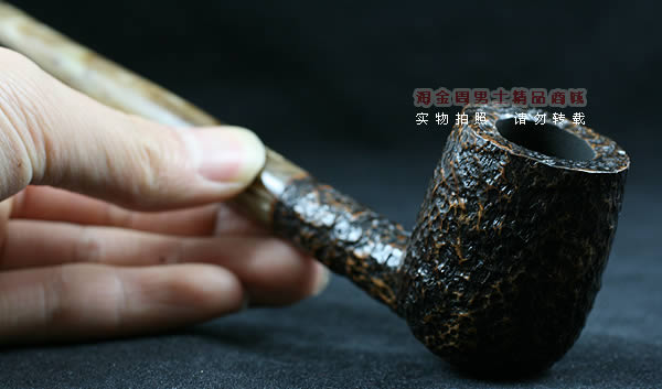 意大利沙芬石楠木烟斗|6件套金哥收藏粗面斗104-9