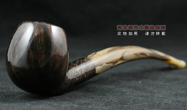 意大利沙芬石楠木烟斗|6件套金哥收藏光面深色斗626-1