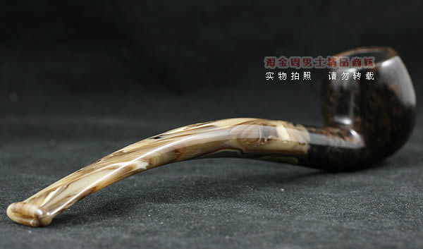 意大利沙芬石楠木烟斗|6件套金哥收藏光面深色斗626-3