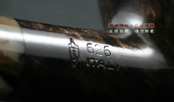 意大利沙芬石楠木烟斗|6件套金哥收藏光面深色斗626-8