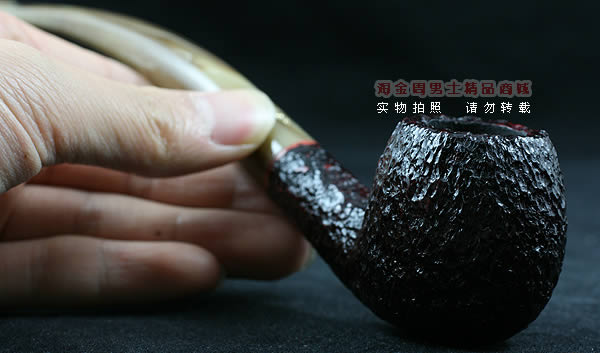 意大利沙芬石楠木烟斗|6件套金哥收藏粗面斗626-9
