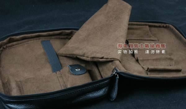 意大利SAVINELLI沙芬6斗烟斗包-黑色-2