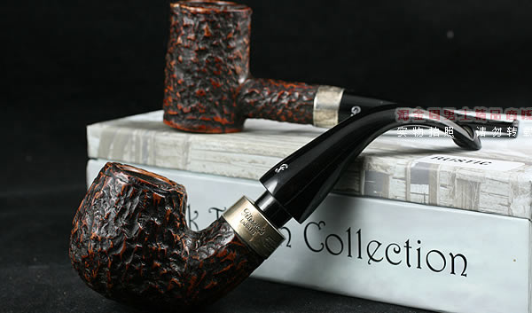 爱尔兰彼得森石楠木烟斗|马克吐温收藏麻面斗-1