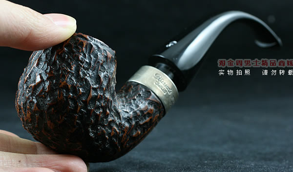 爱尔兰彼得森石楠木烟斗|马克吐温收藏麻面斗-10