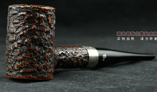 爱尔兰彼得森石楠木烟斗|马克吐温收藏麻面斗-11