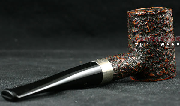 爱尔兰彼得森石楠木烟斗|马克吐温收藏麻面斗-13