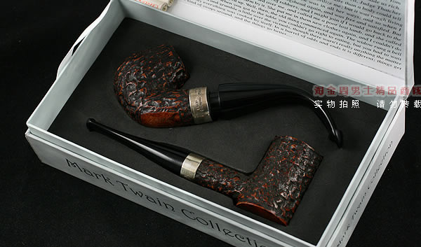 爱尔兰彼得森石楠木烟斗|马克吐温收藏麻面斗-20