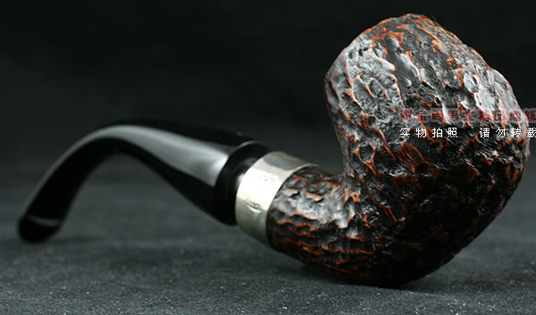 爱尔兰彼得森石楠木烟斗|马克吐温收藏麻面斗-3